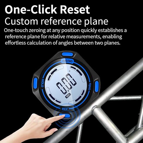 Yunseity Digital Inclinometer, 0.01 Resolution 0.1 Accuracy with Magnetic Base and Auto Rotating Screen, for Horizontal Vertical Slope Measurement in Machine Tools Woodworking (G1) in Saudi Arabia