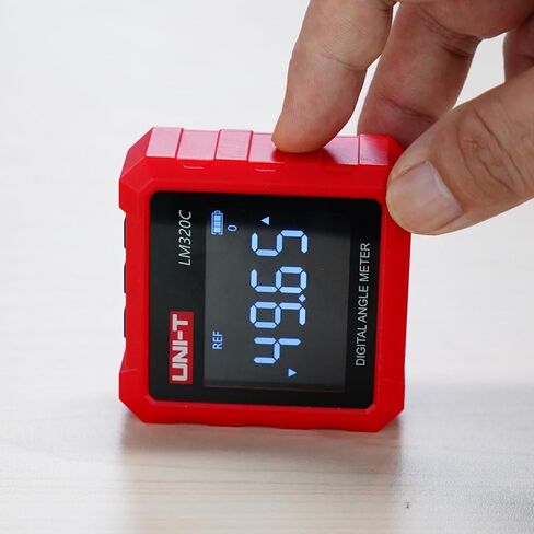 UNI-T LM320C Digital Angle Finder 4x90° Inclinometer 3 Side Magnetic Electronic Goniometer with Backlight LCD, Data Hold in Saudi Arabia