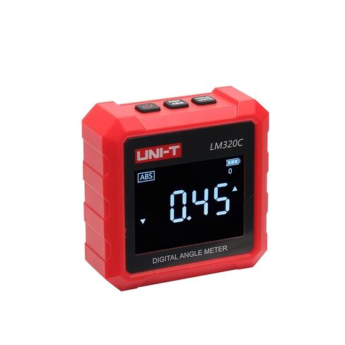 UNI-T LM320C Digital Angle Finder 4x90° Inclinometer 3 Side Magnetic Electronic Goniometer with Backlight LCD, Data Hold in Saudi Arabia