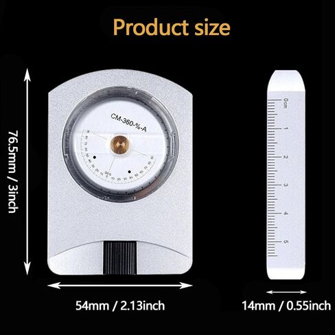 مقياس الارتفاع المحمول المقاوم للماء مقياس الارتفاع الاحترافي من الألومنيوم أدوات مسح مقياس الارتفاع الدقيقة لقياس زوايا الارتفاع والمنحدرات in Kuwait