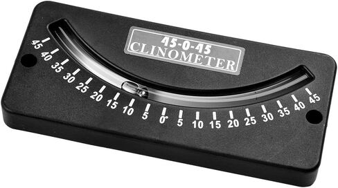 ABS Inclinometer for Avalanche Danger Slope Meter & for Trail Pitch Locator, 7 cm (2.75 in), 25-0-25/45-0-45/10-0-10 Degree for Range in Saudi Arabia