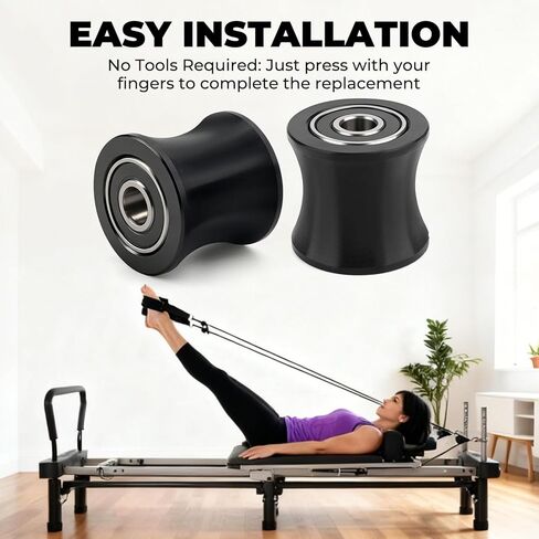 Upgraded Replacement Rollers Wheels for Total Gym DLX DLX II III ADV DLX Pilates Pilates Pro 2500 3000 4000 570, Fitness Exercise Equipment Wheels for Bayou Total Trainer Aero Pilates Reformer in Saudi Arabia