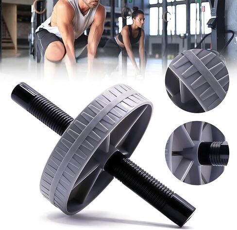 Ab Roller Wheel for Abs Workout, Core Strength Training Equipment - Exercise Wheel for Home Gym, Abdominal Muscle Toner, Fitness Equipment for Men & Women in Saudi Arabia