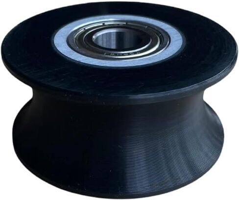 U Groove Guide Rail Roller Wheel - Double Bearing Nylon Coated Center Dimension 56mm Elliptical Wheels Replacement Part 104071-001 - Works with Octane Fitness e ce Q35 Q45 Q47 Q37 in Saudi Arabia