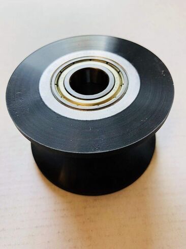 U Groove Guide Rail Roller Wheel - Double Bearing Nylon Coated Center Dimension 56mm Elliptical Wheels Replacement Part 104071-001 - Works with Octane Fitness e ce Q35 Q45 Q47 Q37 in Saudi Arabia