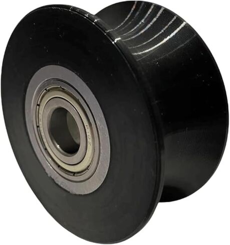 U Groove Guide Rail Roller Wheel - Double Bearing Nylon Coated Center Dimension 56mm Elliptical Wheels Replacement Part 104071-001 - Works with Octane Fitness e ce Q35 Q45 Q47 Q37 in Saudi Arabia