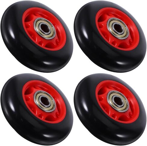 4Pcs Durable Plastic Roller Wheels for Fitness Equipment Compatible with Treadmills and Stationary Bikes Easy to Move and Store Gym Replacement Parts for Home Exercise in Saudi Arabia