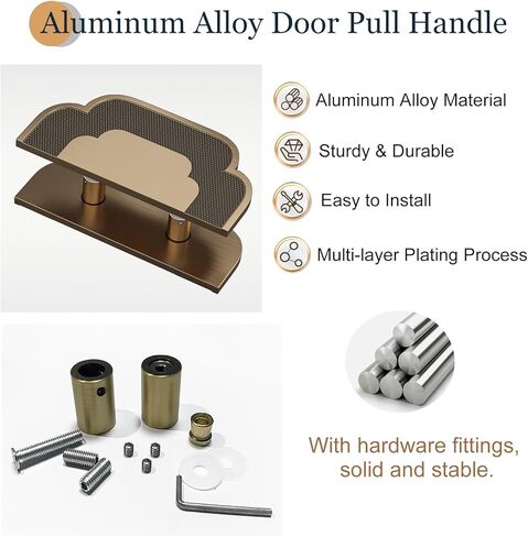 Double Sided Sliding Door Handle - Durable & Stylish Push Pull Solution for Home & Commercial Patio Doors in Saudi Arabia