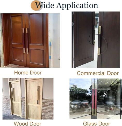 Double Sided Barn Door Handle, Wooden Pull Handle for Home, Hotel, Meeting Rooms, KTV, Shops - Durable Commercial Grade Accessory in Kuwait