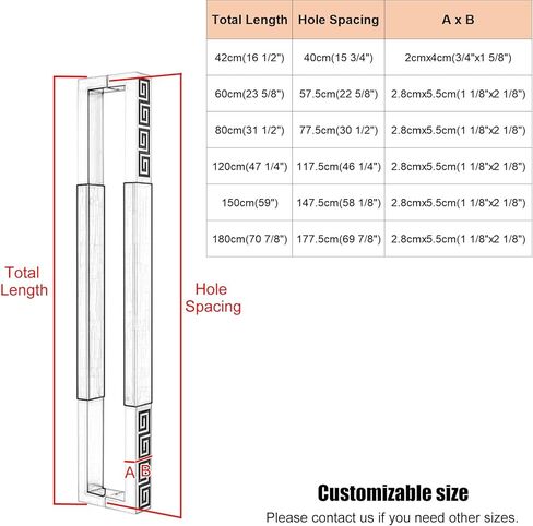 Double Sided Barn Door Handle, Wooden Pull Handle for Home, Hotel, Meeting Rooms, KTV, Shops - Durable Commercial Grade Accessory in Kuwait