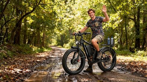 9000W Dual Motor Ebike,24" Fat Tire Electric Bike for Adults, 45MPH Fast 52V 34Ah Long Range, Dual Hydraulic Brakes Full Suspension, Snow/Mountain/Off-Road/Commute E-Bike in Saudi Arabia