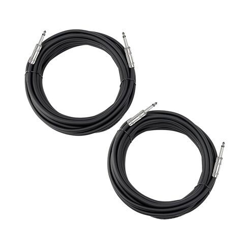 50ft 12AWG Speaker Cable 1/4" TS to 1/4" [True OFC Pure Copper, NOT CCA] Heavy Duty Flexible Audio Wire for Church PA System, DJ Amp & Stage Monitor - VDE Gold Plated Connector (1 Pack) in Saudi Arabia