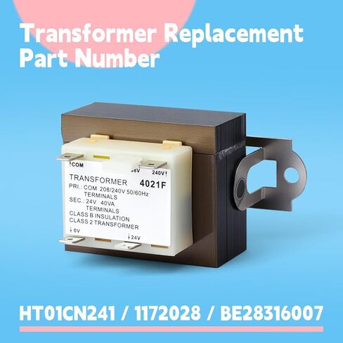 HT01CN241 Transformer 208/240V to 24V 40VA Compatible with Carrier Payne SmartComfort Replacement for ICP Heil for Tempstar for Comfortmaker for Arcoaire HVAC Replace 1172028 BE28316007 in Saudi Arabia