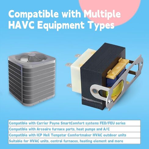 HT01CN241 Transformer 208/240V to 24V 40VA Compatible with Carrier Payne SmartComfort Replacement for ICP Heil for Tempstar for Comfortmaker for Arcoaire HVAC Replace 1172028 BE28316007 in Saudi Arabia