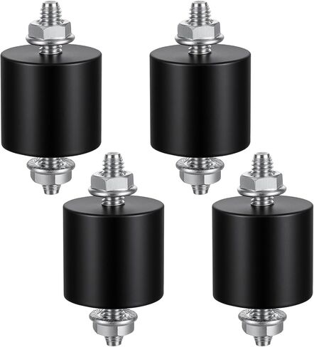 4 Pack 25x25mm M6 Rubber Vibration Isolator Mounts, Rubber Isolator Mounts, Rubbers Mount Shock Absorber, Anti Vibration Pads for Fitness Equipment in Kuwait