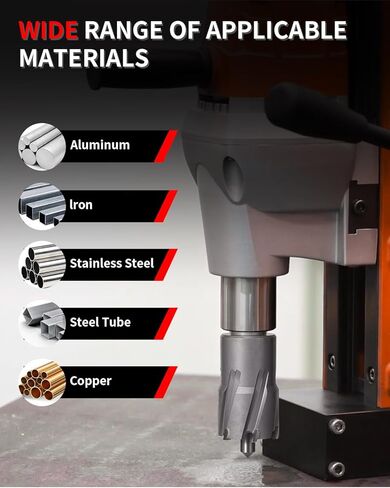 Kolvoii Carbide-Tipped Annular Cutter, 3/4" Diameter x 1-3/8" Depth, 3/4" Weldon Shank (2 Flat) TCT Mag Drill Bit for Stainless Steel, Cast Iron, Hard Steel, High-Speed Cutting with Pilot Pin in Kuwait
