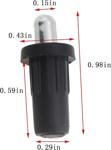 30PCS Cabinet Door Damper Replacement Pins Telescopic Gate Pivot Centre Pin Nylon Plastic Raw Materials Furniture Connector for Cabinet Door Hinge Installation in Kuwait