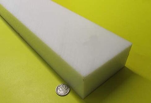 White HDPE (High Density Polyethylene) Rectangular Bar 2.00" (2") x 4.00" (4") x 48" Length in Saudi Arabia