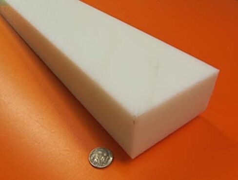 White HDPE (High Density Polyethylene) Rectangular Bar 2.00" (2") x 4.00" (4") x 48" Length in Saudi Arabia