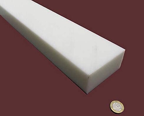 White HDPE (High Density Polyethylene) Rectangular Bar 2.00" (2") x 4.00" (4") x 48" Length in Saudi Arabia
