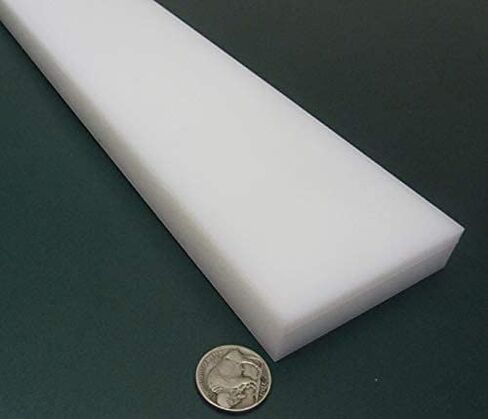 White HDPE (High Density Polyethylene) Rectangular Bar .750" (3/4") x 3.00" (3") x 48" 1 pc in Saudi Arabia