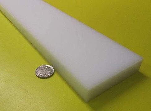 White HDPE (High Density Polyethylene) Rectangular Bar .750" (3/4") x 3.00" (3") x 48" 1 pc in Saudi Arabia