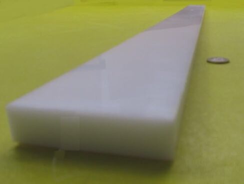 White HDPE (High Density Polyethylene) Rectangular Bar .750" (3/4") x 3.00" (3") x 48" 1 pc in Saudi Arabia