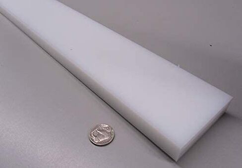 White HDPE (High Density Polyethylene) Rectangular Bar .750" (3/4") x 3.00" (3") x 48" 1 pc in Saudi Arabia