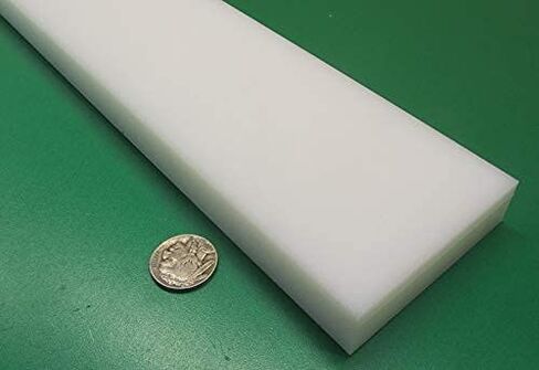 White HDPE (High Density Polyethylene) Rectangular Bar .750" (3/4") x 3.00" (3") x 48" 1 pc in Saudi Arabia