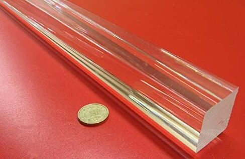 Acrylic Extruded Square Bar 1.50" (1-1/2") Square x 6 Ft Length Clear 1 pc in Saudi Arabia