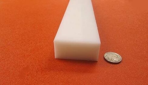شريط مستطيل أبيض HDPE (بولي إيثيلين عالي الكثافة) 1.00 بوصة (1 بوصة) × 2.00 بوصة (2 بوصة) × 48 بوصة 2 قطعة in Saudi Arabia