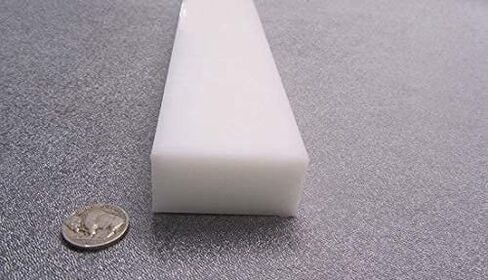 شريط مستطيل أبيض HDPE (بولي إيثيلين عالي الكثافة) 1.00 بوصة (1 بوصة) × 2.00 بوصة (2 بوصة) × 48 بوصة 2 قطعة in Saudi Arabia