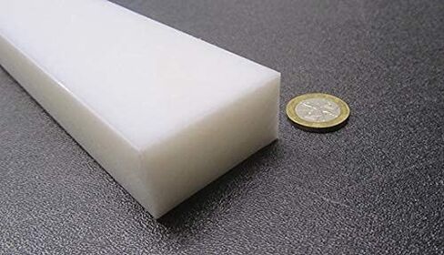 شريط مستطيل أبيض HDPE (بولي إيثيلين عالي الكثافة) 1.00 بوصة (1 بوصة) × 2.00 بوصة (2 بوصة) × 48 بوصة 2 قطعة in Saudi Arabia