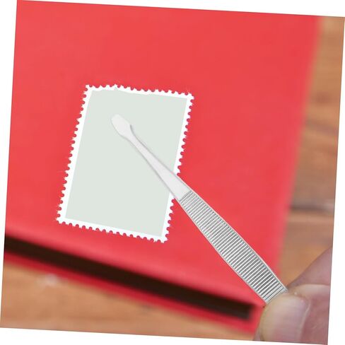 YARNOW Stainless Tweezers for Philately Collectors Anti-Static Long Curved Tongs for Stamps and Jewelry 6-inch Length in Saudi Arabia