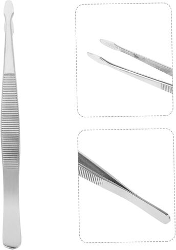 YARNOW Stainless Tweezers for Philately Collectors Anti-Static Long Curved Tongs for Stamps and Jewelry 6-inch Length in Saudi Arabia