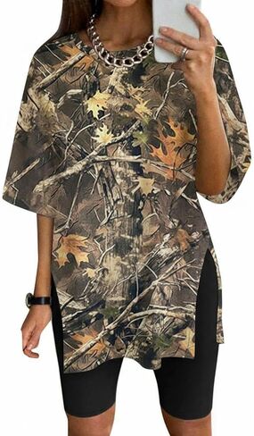 تشييرتس كبير الحجم تمارين الرياضة قمصان الصالة الرياضية القمر Tees Side Side Plus Size Top in Kuwait