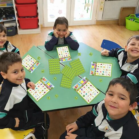 ألعاب سبرينج بينجو للأطفال 24 لاعبًا في الفصل الدراسي، ألعاب حفلات الربيع للمجموعات الكبيرة، مجموعة بينجو، لعبة بطاقات الطاولة، أنشطة مدرسية عائلية in Kuwait