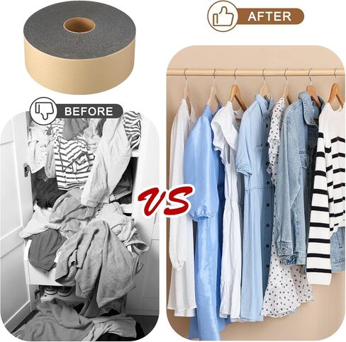 Nuanchu 1600 Pcs Foam Tape Hanger Protection Strips Self Adhesive Foam Strips Non-Slips Self Sticking for Clothes Hangers Retail Store or Home Use(Charcoal Grey) in Saudi Arabia