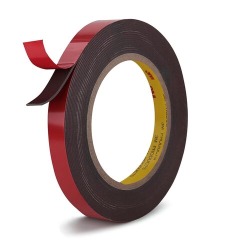 شريط مزدوج الجوانب شديد التحمل مقاس 0.39 بوصة × 16.5 قدم مصنوع من لاصق قوي 3M 4611 يتحمل درجة حرارة 450 درجة فهرنهايت لشريط تثبيت رغوي مقاوم للماء موثوق به لربط الزجاج المعدني للسيارات في المنزل والمكتب in Kuwait