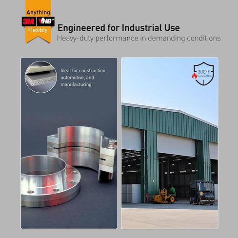 شريط مزدوج الجوانب شديد التحمل مقاس 0.39 بوصة × 16.5 قدم مصنوع من لاصق قوي 3M 4611 يتحمل درجة حرارة 450 درجة فهرنهايت لشريط تثبيت رغوي مقاوم للماء موثوق به لربط الزجاج المعدني للسيارات في المنزل والمكتب in Kuwait