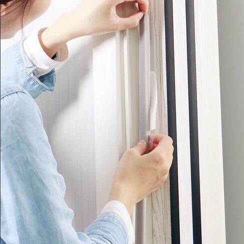 Self-Adhesive Sponge Seal Cuttable Waterproof Soundproof Seal Door Frame Cabinet Wear Protection Tool，1.5cm Width，1 Roll in Saudi Arabia