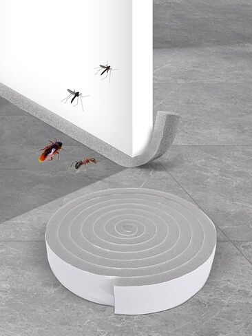 Self-Adhesive Sponge Seal Cuttable Waterproof Soundproof Seal Door Frame Cabinet Wear Protection Tool，1.5cm Width，1 Roll in Saudi Arabia