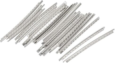 Electric Guitar Fret Wire Guitar Fretboard 22 Fret 2.4mm Silver Tone for Guitar Fingerboard Replacement, Pack of 22 in Saudi Arabia