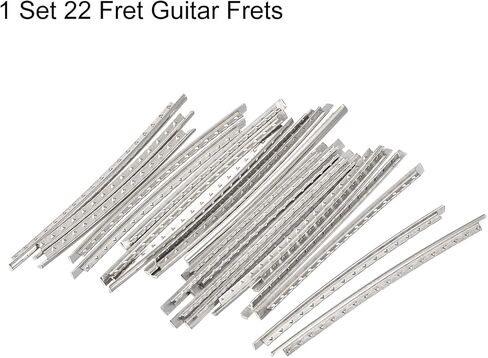 Electric Guitar Fret Wire Guitar Fretboard 22 Fret 2.4mm Silver Tone for Guitar Fingerboard Replacement, Pack of 22 in Saudi Arabia