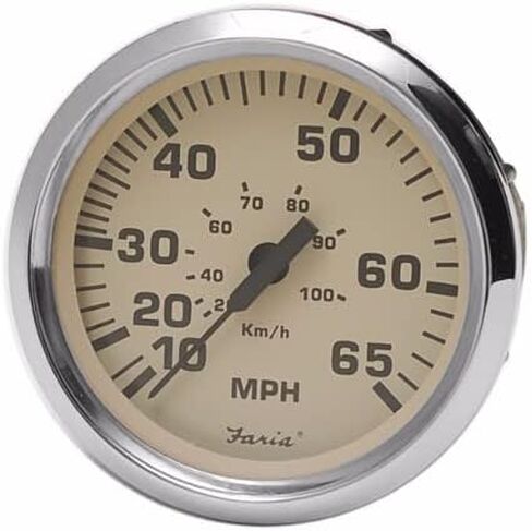 Faria Boat Speedometer Gauge SE9806B | 65 MPH Euro 3 1/4 Inch in Saudi Arabia