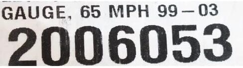 Faria Boat Speedometer Gauge SE9806B | 65 MPH Euro 3 1/4 Inch in Saudi Arabia