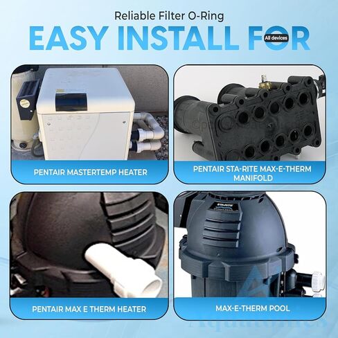 77707-0120 Heater Manifold O-Ring Kit Compatible with All Pentair Mastertemp Heaters - Tube Sheet Coil Sealing Manifold O-Ring Replacement Kit in Kuwait