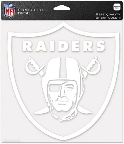 Oakland Raiders 8in x8in Die Cut Decal in Saudi Arabia
