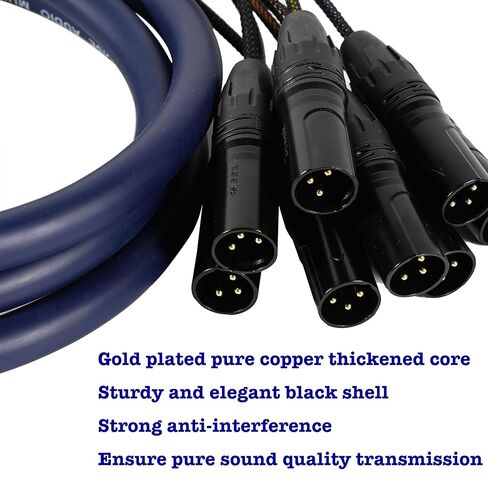 9.84ft/3m DB25 ذكر إلى XLR ذكر ثعبان، 8 قنوات 3 دبوس XLR ثعبان كابل مع موصل db25 للميكروفونات، وحدات التحكم الخلط، مكبرات الصوت، ومكبرات الصوت in Kuwait
