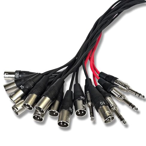 الصوت الزلزالي - SAJLP-12x4x25-12 قناة 25 قدم XLR كابل ثعبان ذو لوحة دوائر منخفضة مع إرجاع TRS للصوت الحي والتسجيل والمسرح والاستوديو in Saudi Arabia